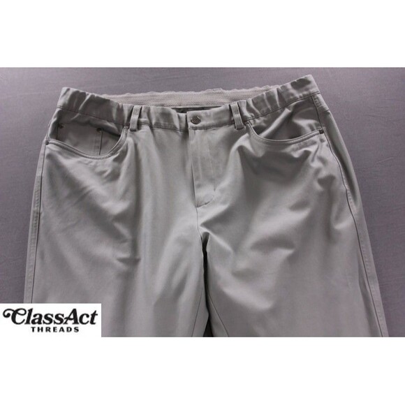 Greg Norman Pants Mens Gray Golf Stretch Dress Slacks Lightweight 36 x 30 - Picture 5 of 10